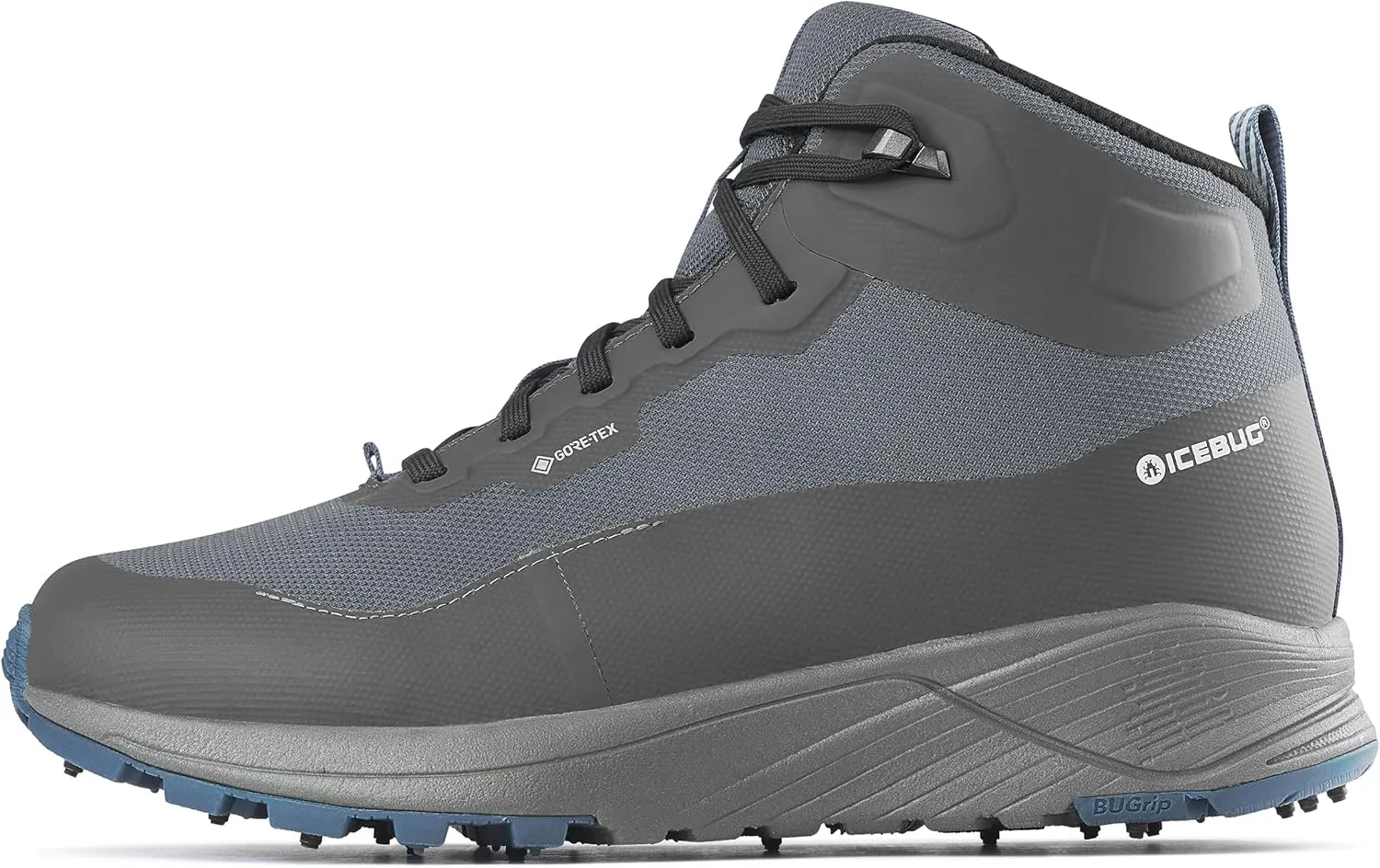 Icebug Womens Haze Mid BUGrip GTX Midcut Hiking Shoe with Carbide Studded Traction Sole