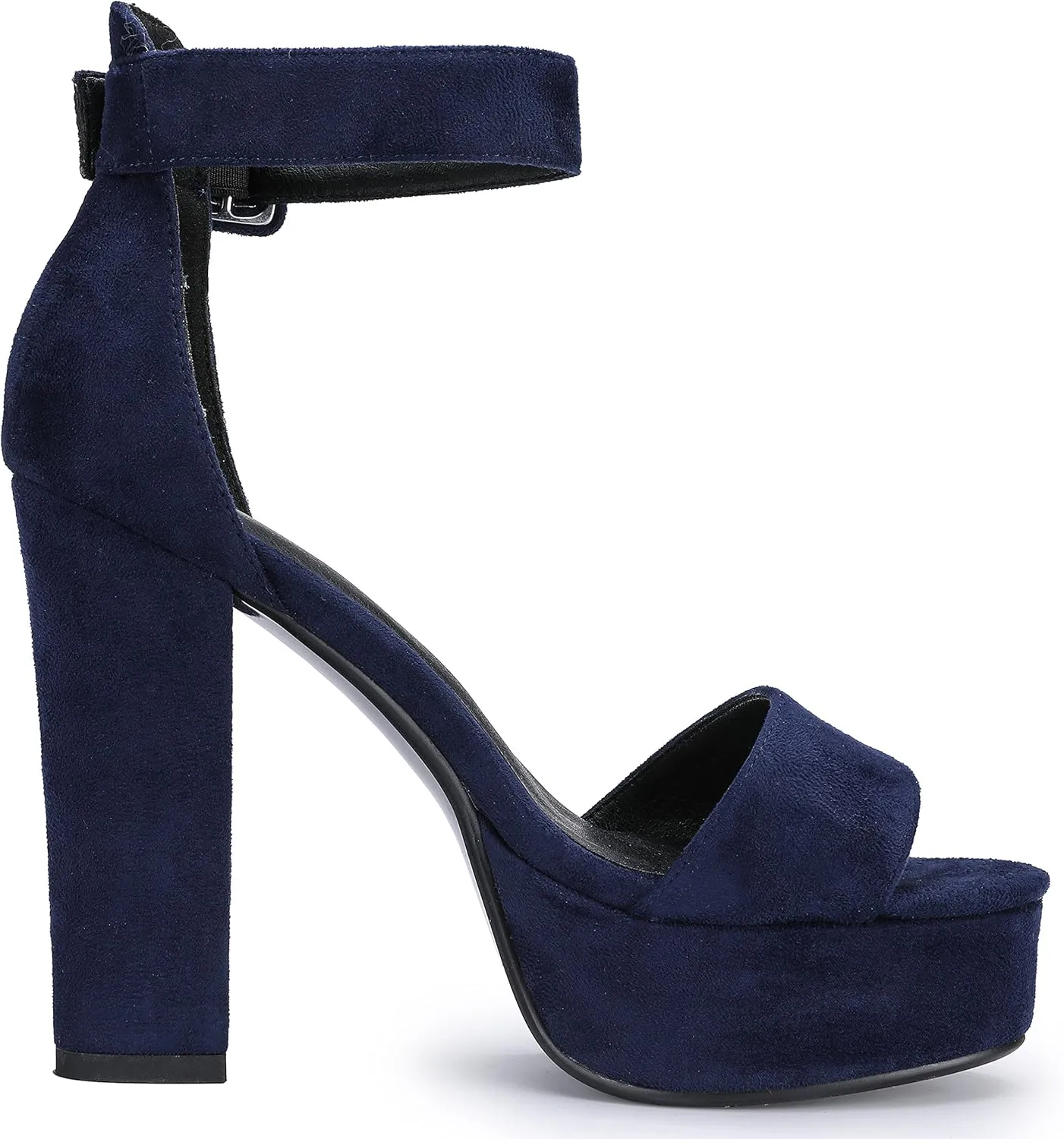 IDIFU Women's Ankle-Strap Heeled Sandal