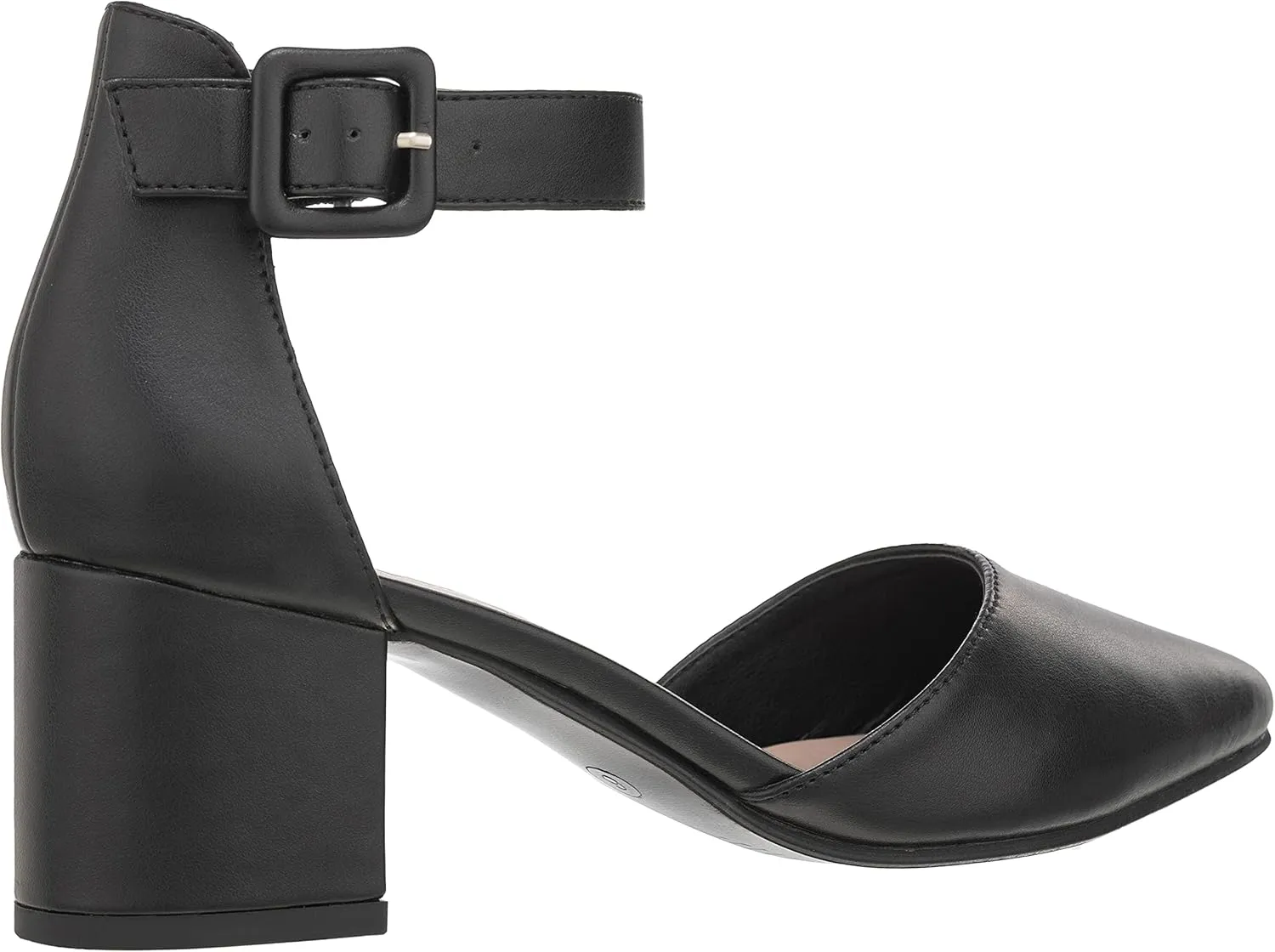 ILLUDE Women’s Heels Pointy Closed Toe Pump Ankle Strap Chunky Low Block Heels