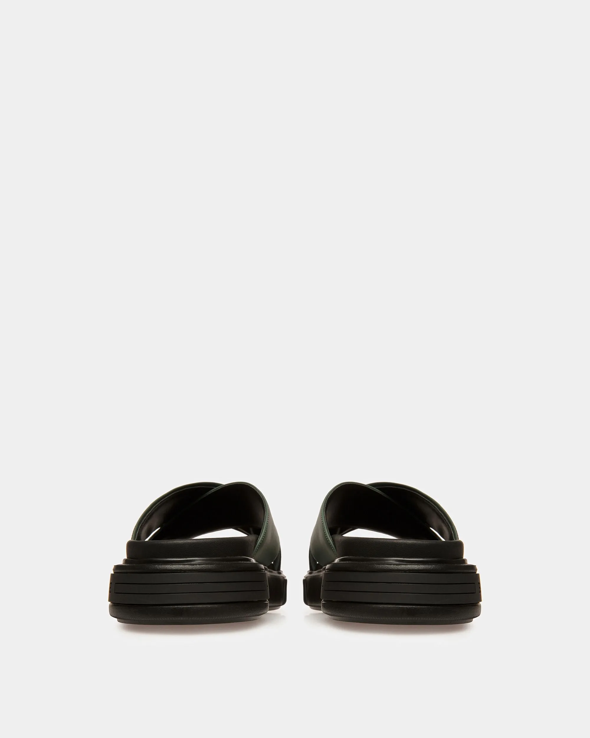 Jake Leather Sandals In Sage