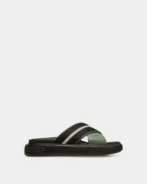 Jake Leather Sandals In Sage