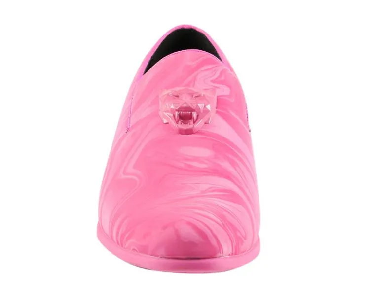 Jano Pink Smoking Loafers
