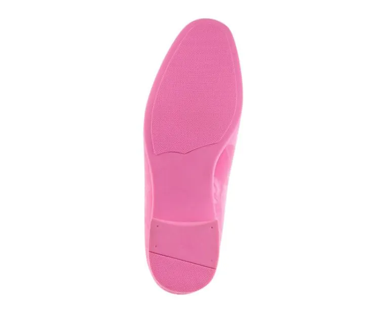 Jano Pink Smoking Loafers