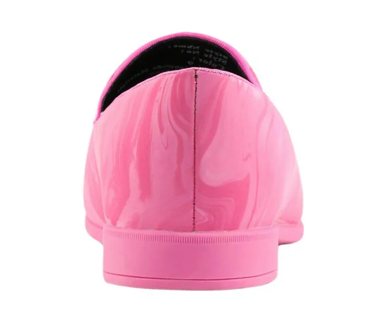 Jano Pink Smoking Loafers