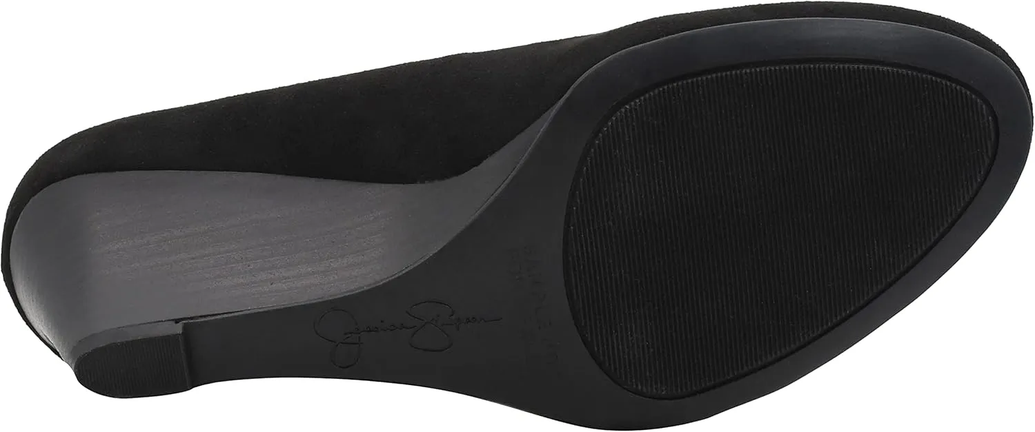 Jessica Simpson Women's Sampson Round Toe Wedge Heels Pumps