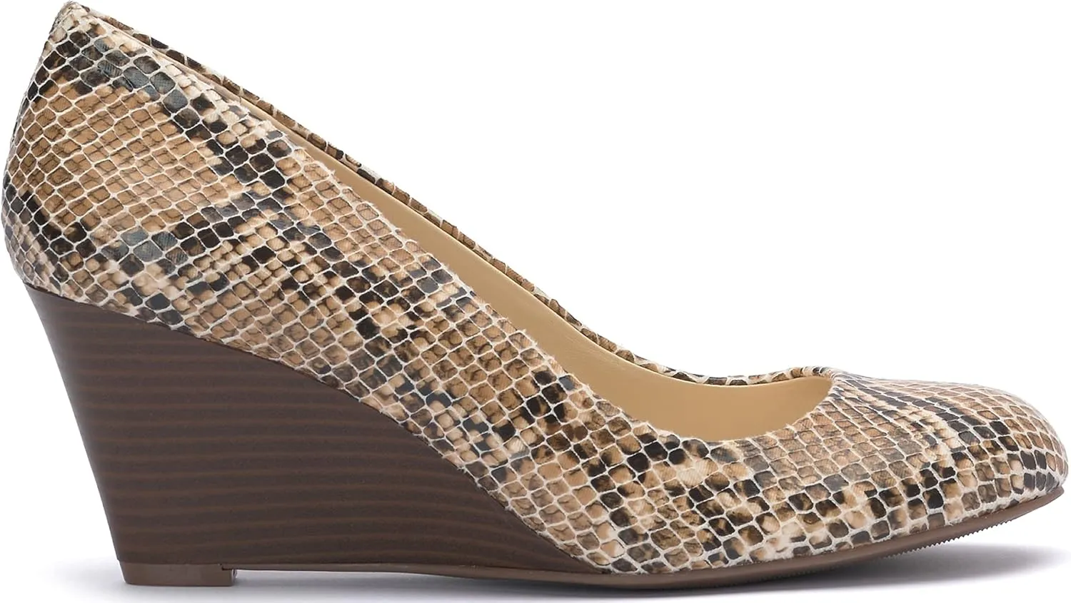 Jessica Simpson Women's Sampson Round Toe Wedge Heels Pumps