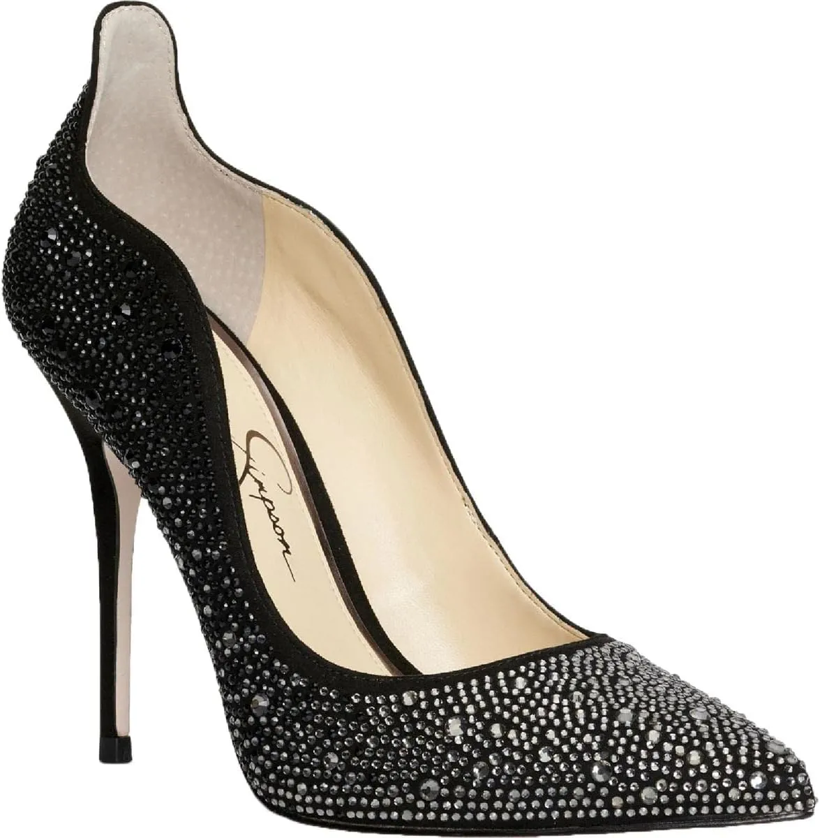 Jessica Simpson Womens Wayva Rhinestone Heels