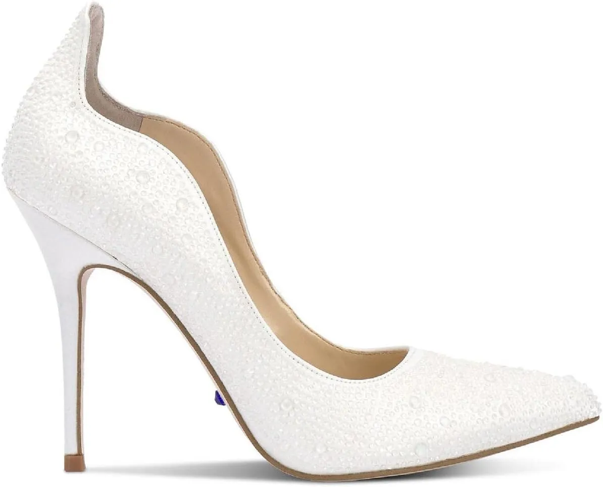 Jessica Simpson Womens Wayva Rhinestone Heels