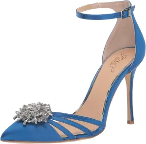 Jewel Badgley Mischka Violette Crystal Pointed Stiletto Heels