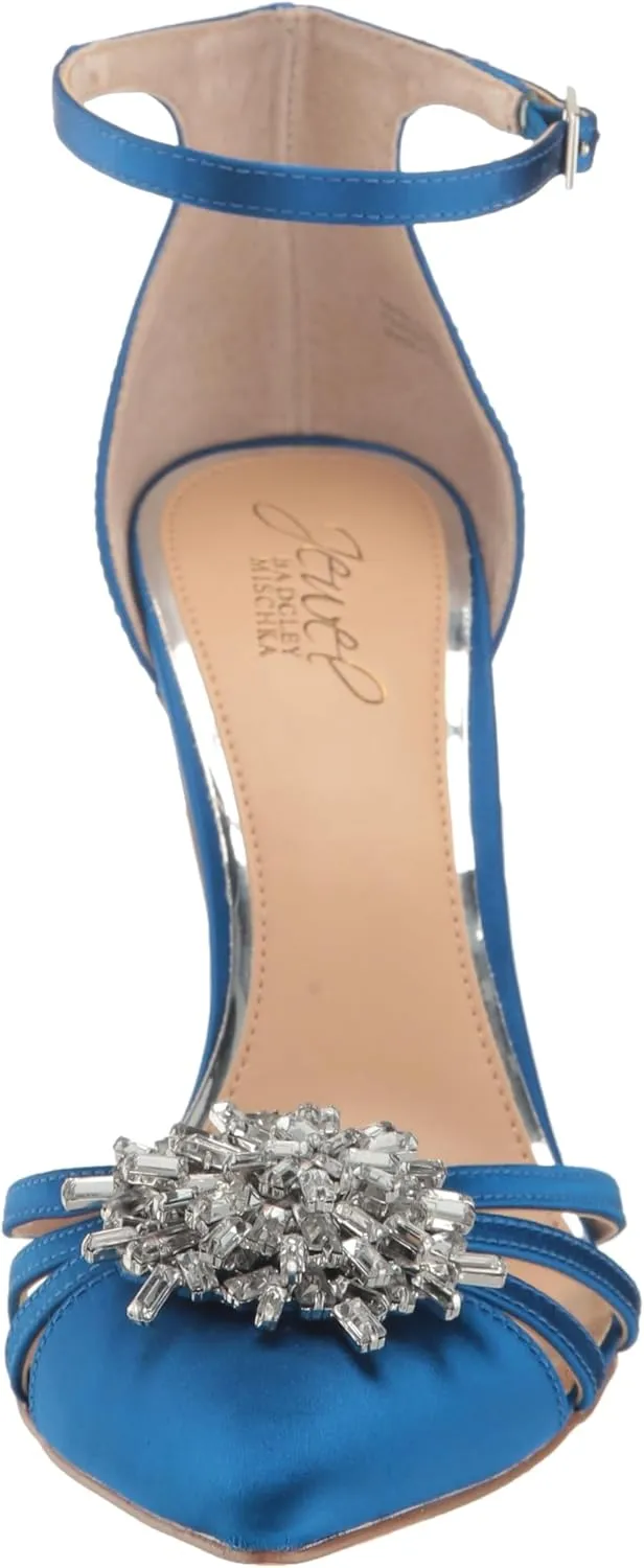 Jewel Badgley Mischka Violette Crystal Pointed Stiletto Heels