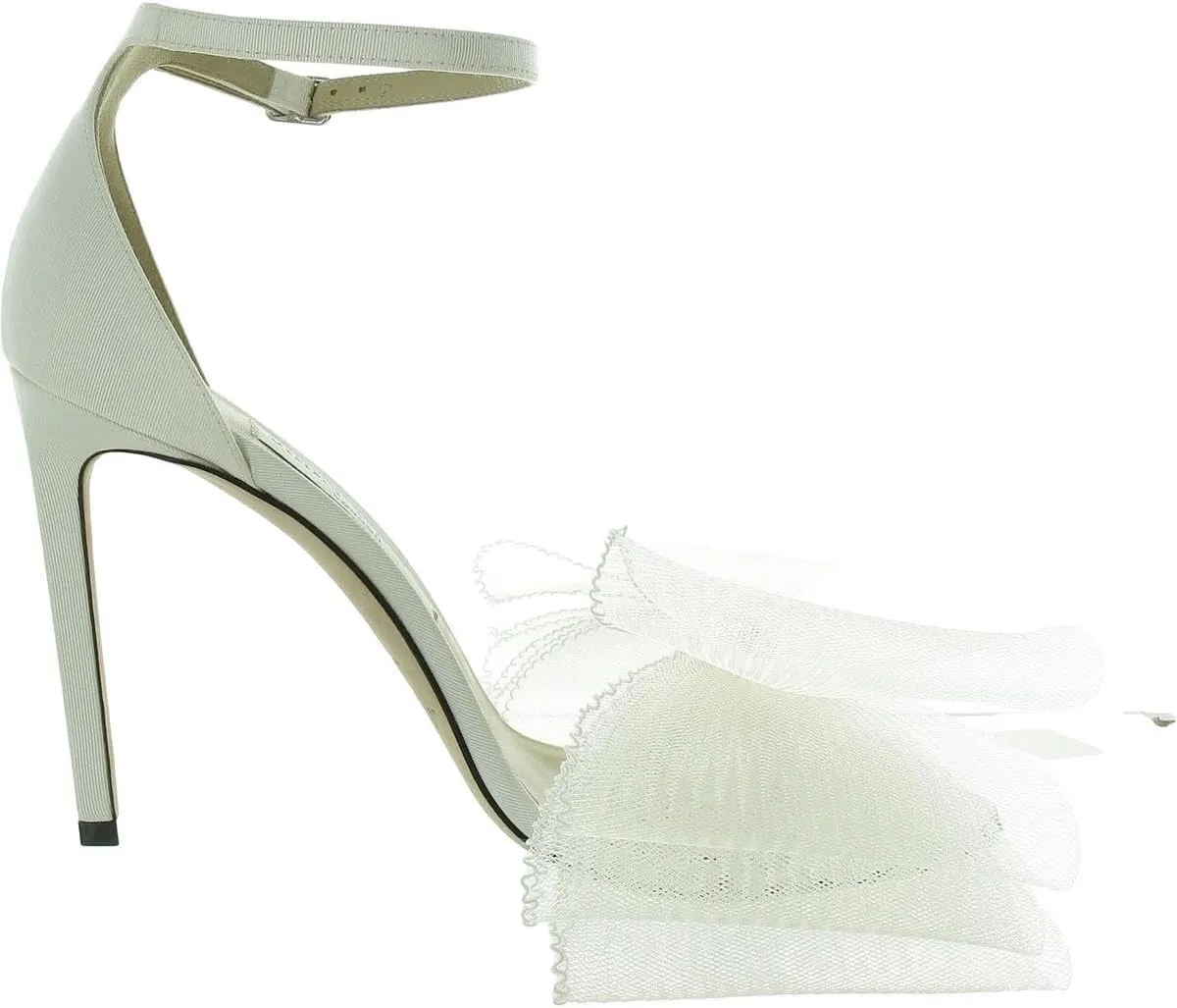 Jimmy Choo Womens Aveline 100 Bow Ankle Strap Heels