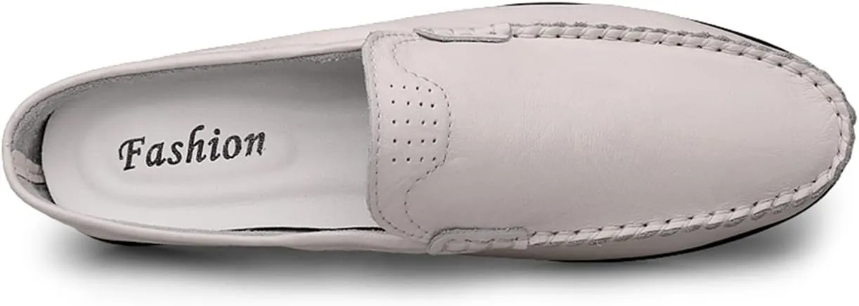 JOYVIP Mens Leater Mules Backless Slip on Walking Shoes Clog Slippers Casual Sandals