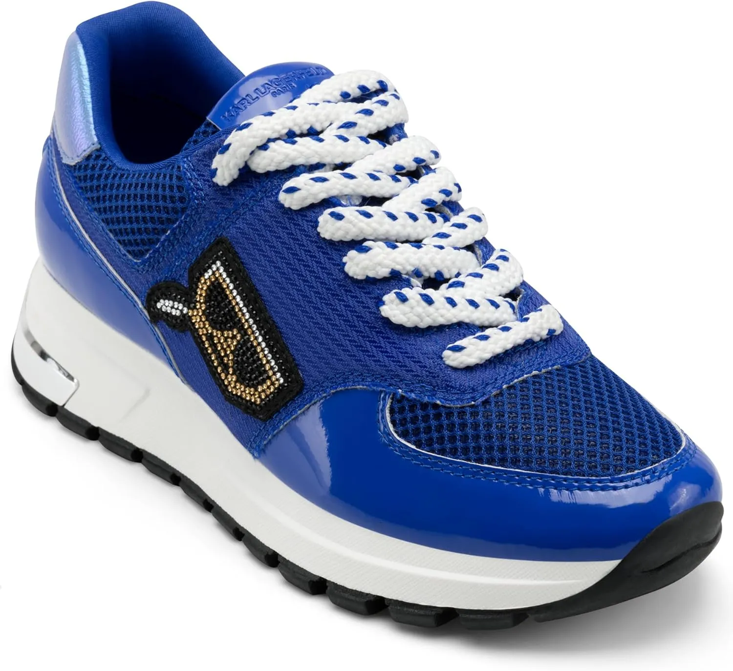 Karl Lagerfeld Paris Women's Cushioned Insole Everyday Mayu-Lace Up Sneaker