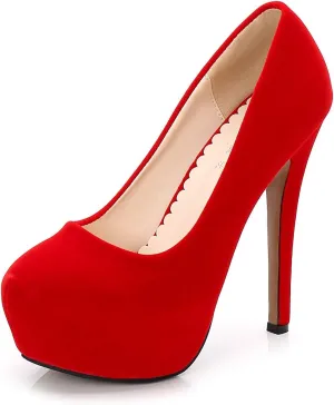 Ladies Golden Classic High-Heeled Platform Pump Dress Wedding Sexy Stiletto