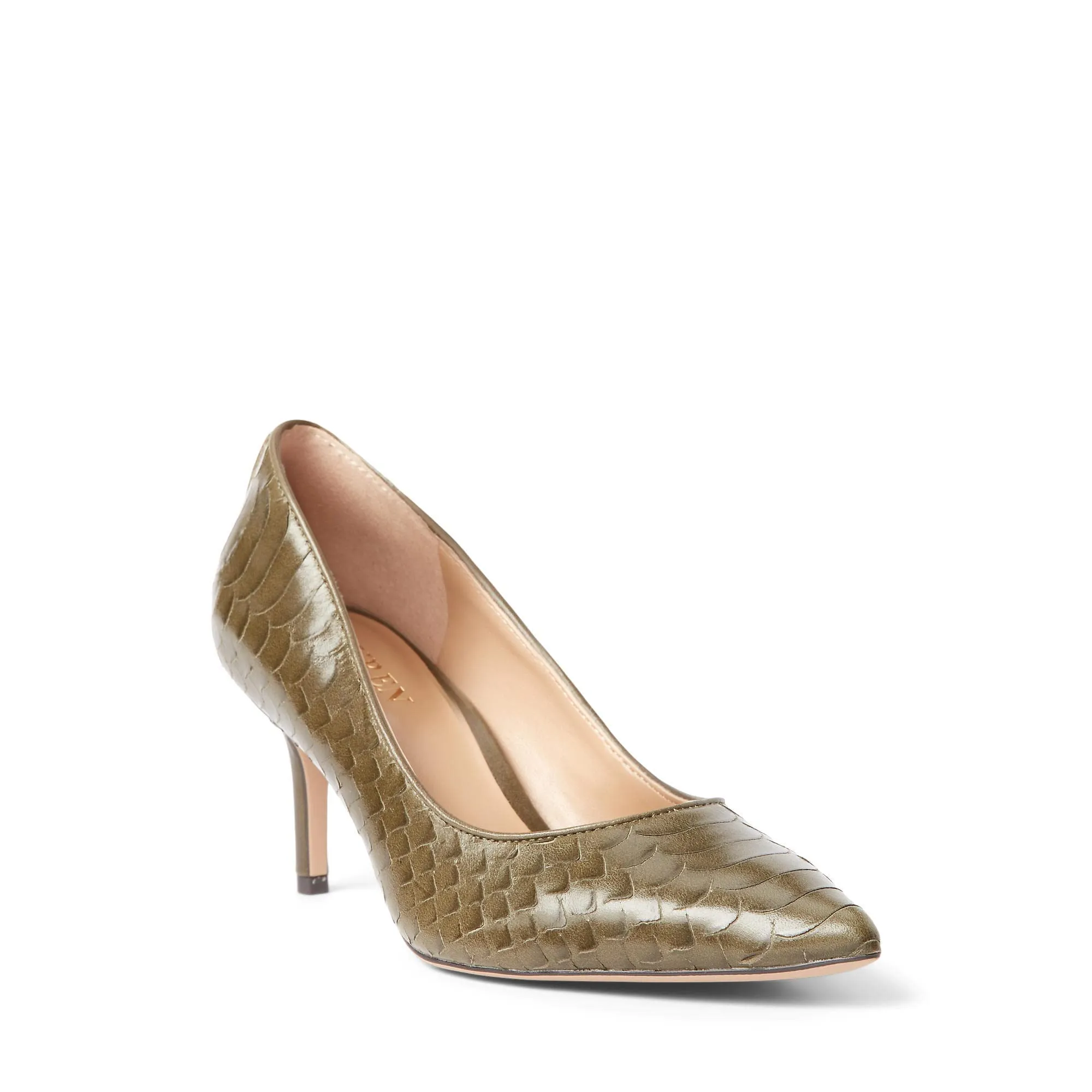 Lauren Ralph Lauren Lanette Pump Classic Olive 8 B (M)
