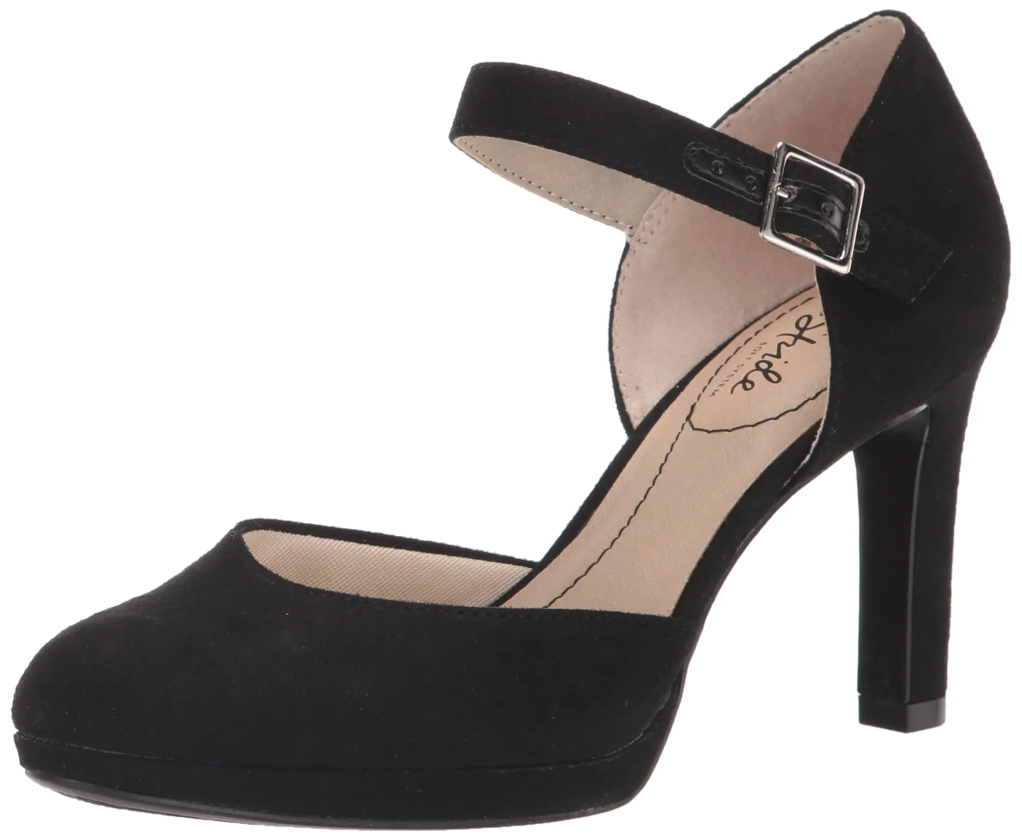 LifeStride Womens Jean Platform Pump Black 11 M