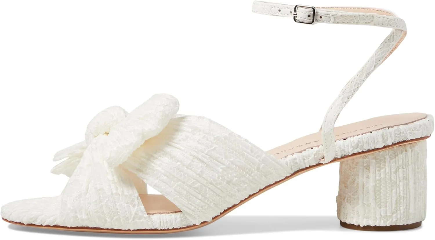 Loeffler Randall Women's Dahlia Pleated Bow Heels with Ankle Strap