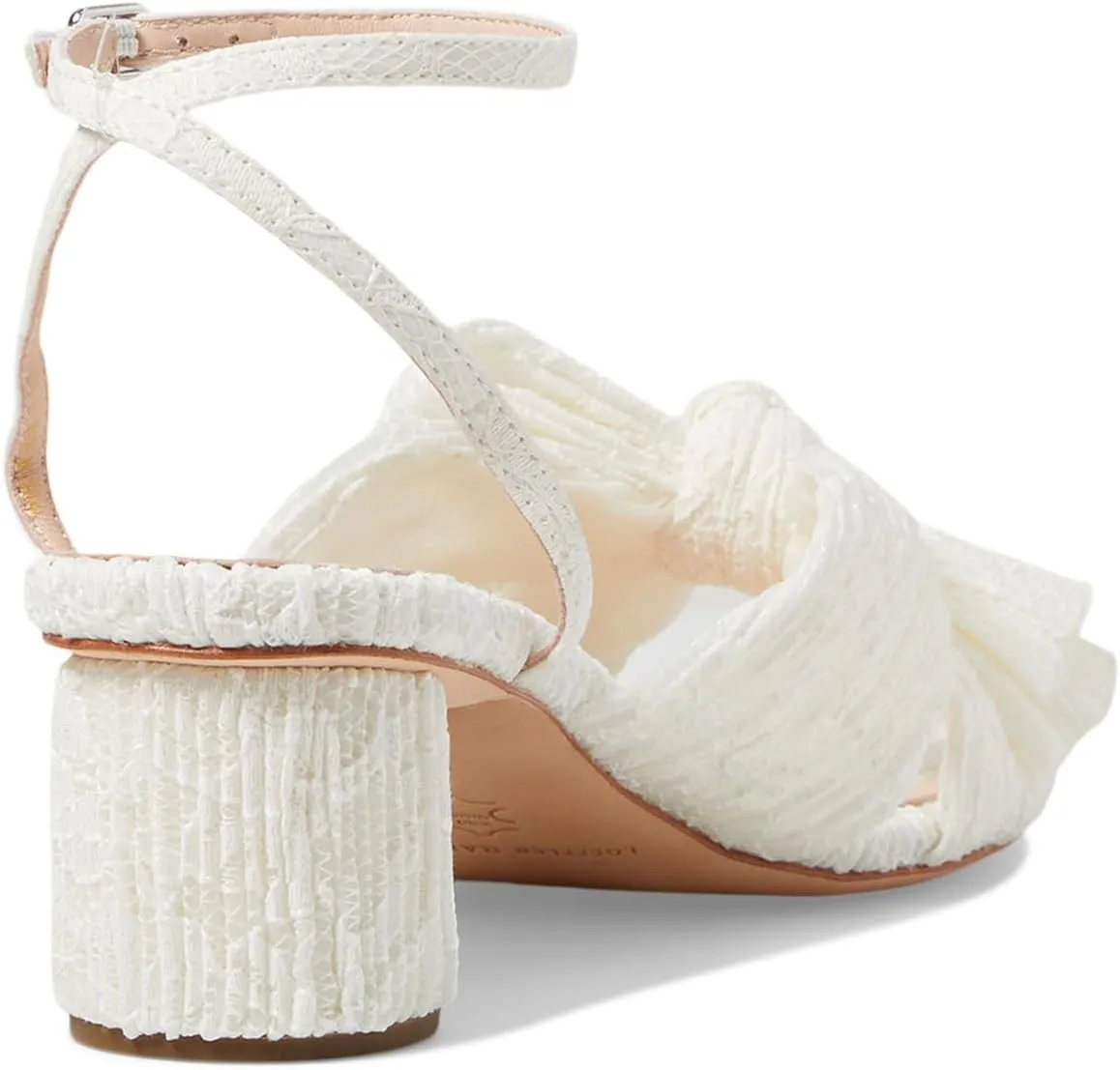 Loeffler Randall Women's Dahlia Pleated Bow Heels with Ankle Strap