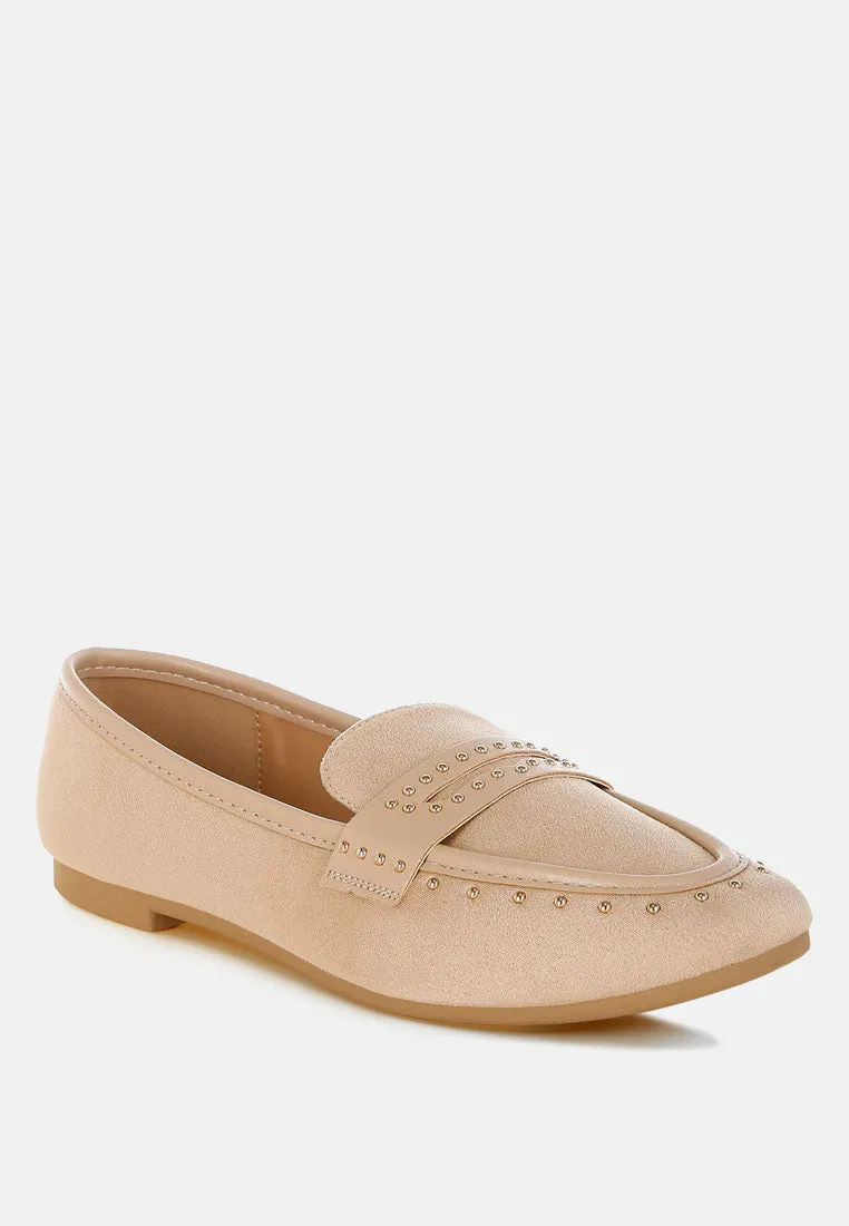 Lumina Penny Strap Studded Loafers