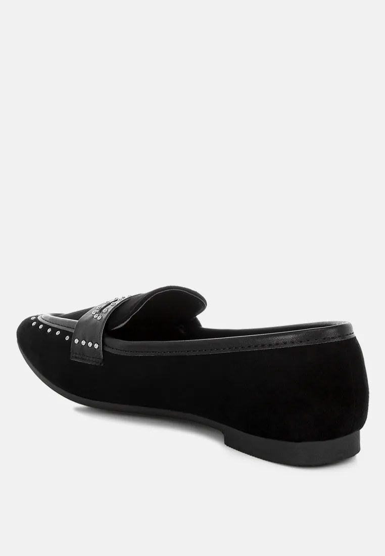 Lumina Penny Strap Studded Loafers