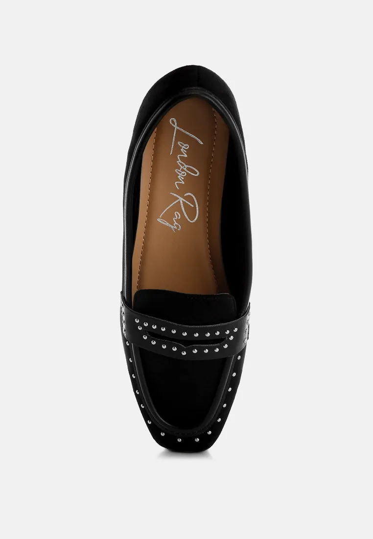 Lumina Penny Strap Studded Loafers