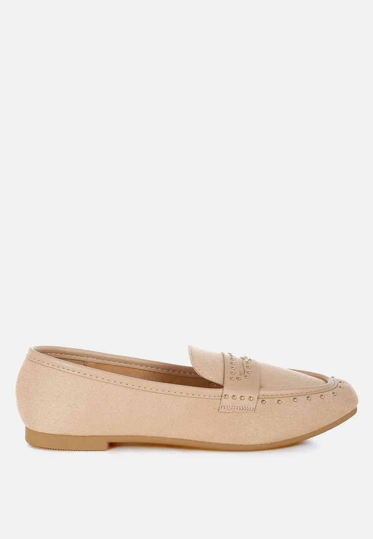 Lumina Penny Strap Studded Loafers