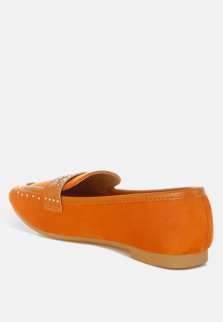 Lumina Penny Strap Studded Loafers