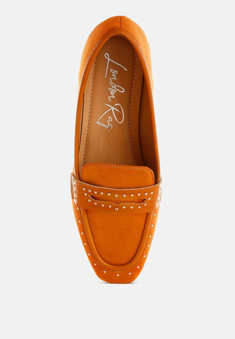 Lumina Penny Strap Studded Loafers