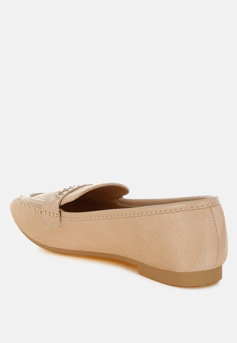 Lumina Penny Strap Studded Loafers