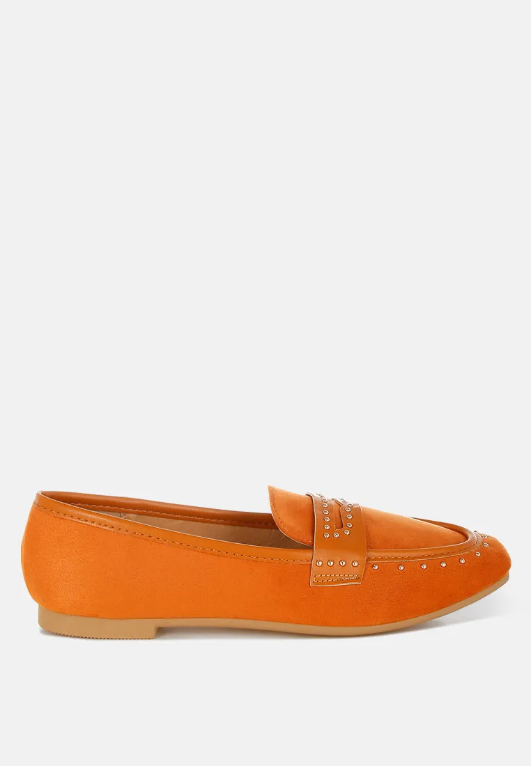 Lumina Penny Strap Studded Loafers