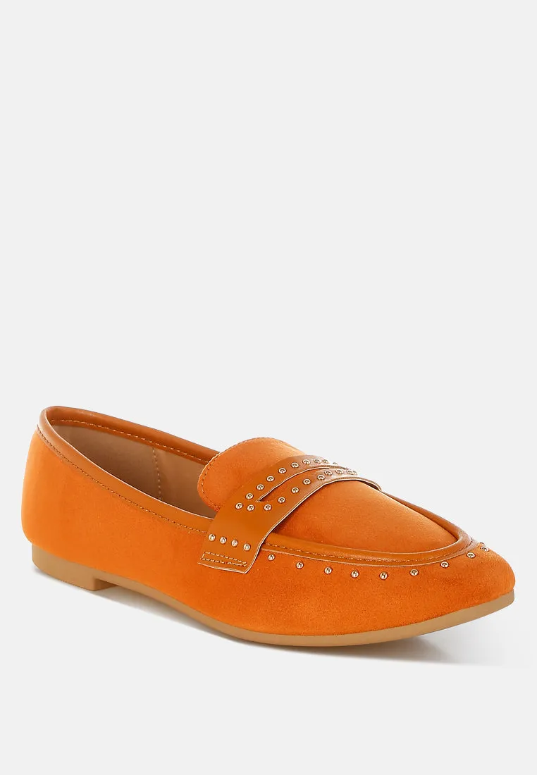 Lumina Penny Strap Studded Loafers