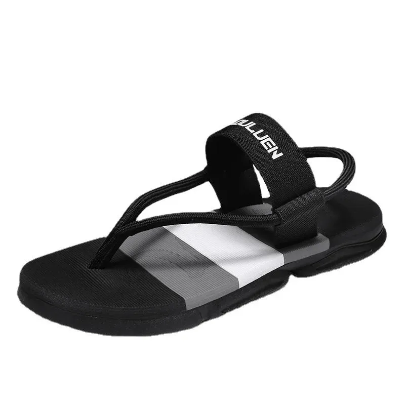 Man ankle wrap shoes - slip-resistant slide sandals