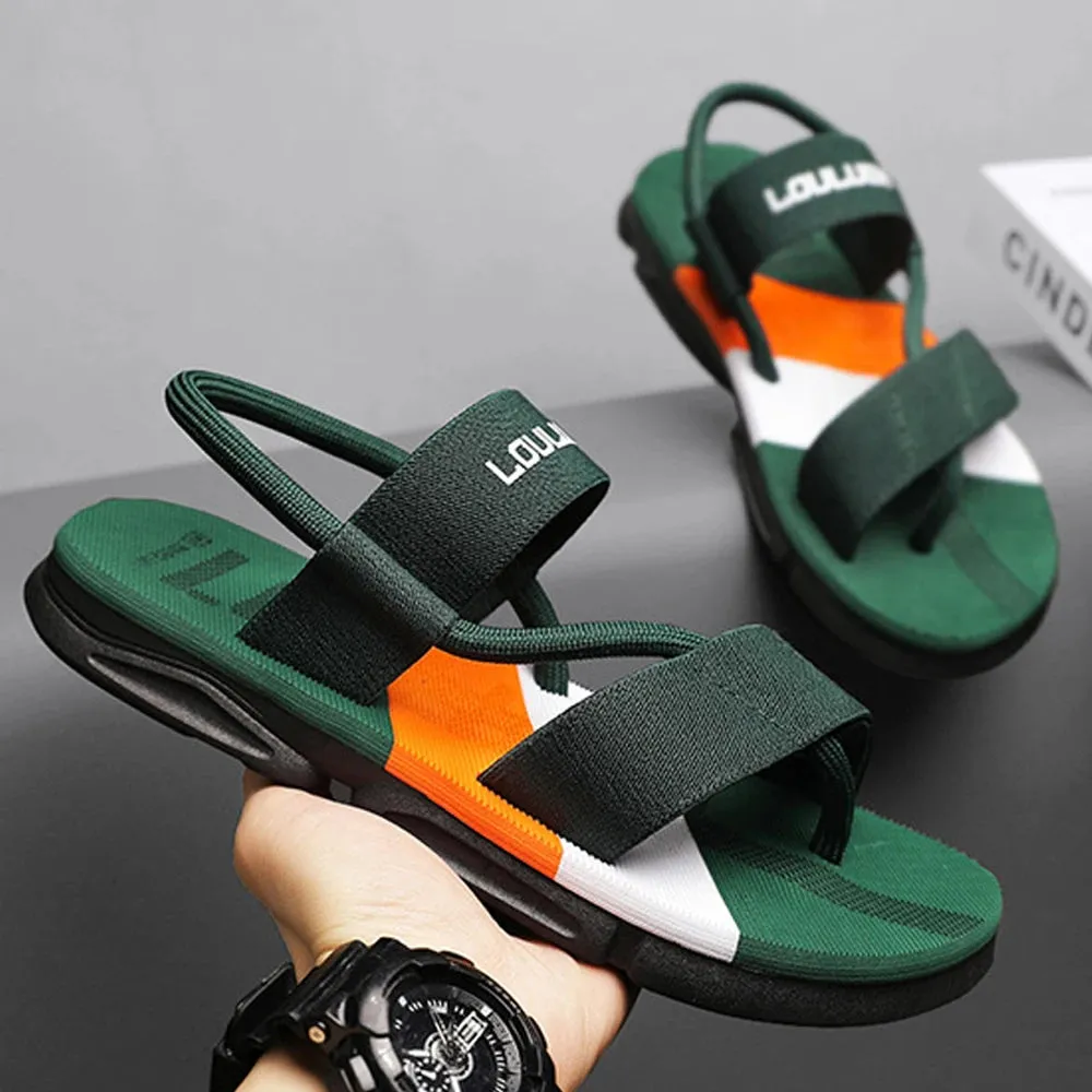 Man ankle wrap shoes - slip-resistant slide sandals