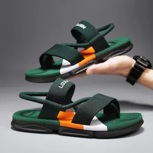 Man ankle wrap shoes - slip-resistant slide sandals