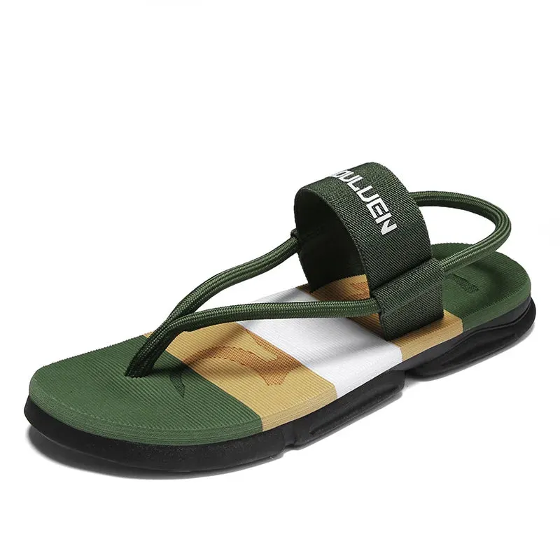 Man ankle wrap shoes - slip-resistant slide sandals
