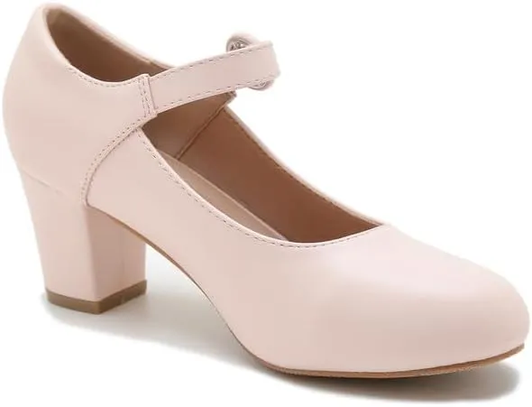 Mary Jane Shoes Women Chunky Heel Pumps Closed Round Toe Ankle Strap Block Heels Comfortable Work Wedding Dress Vintage 1920s Shoes