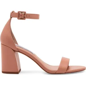 Matty Cream Leather Ankle Strap Heels