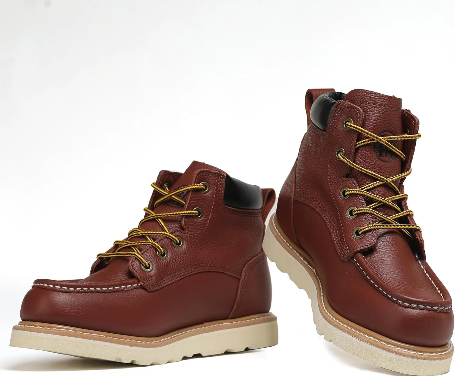 Men's 6" Slip Resiatant Soft Toe Water Resistant Moc Toe Work Boots