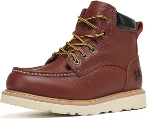 Men's 6" Slip Resiatant Soft Toe Water Resistant Moc Toe Work Boots