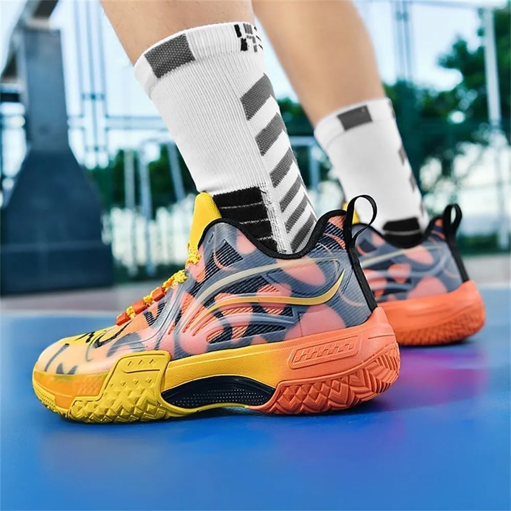 Men's Basketball Shoes Shock-Absorbing Wear-Resistant Anti Slip Rebound Training Fashionable Sports Boots