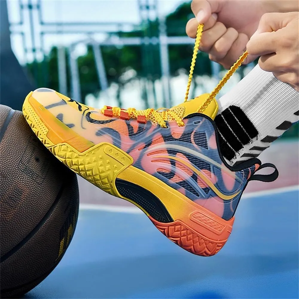 Men's Basketball Shoes Shock-Absorbing Wear-Resistant Anti Slip Rebound Training Fashionable Sports Boots