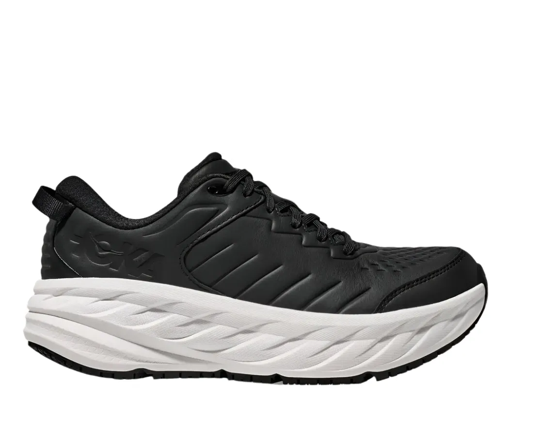 MEN'S HOKA BONDI SLIP RESISTANT | CARBON BLACK / WHITE