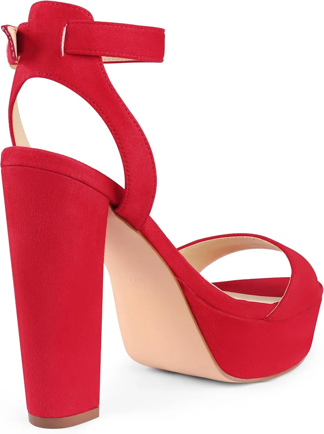 MERUMOTE Women's Fashion Platform Sandals Block Heels Wedding Summer Dress Shoes