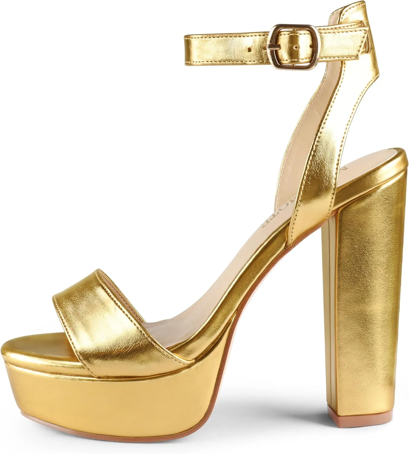 MERUMOTE Women's Fashion Platform Sandals Block Heels Wedding Summer Dress Shoes
