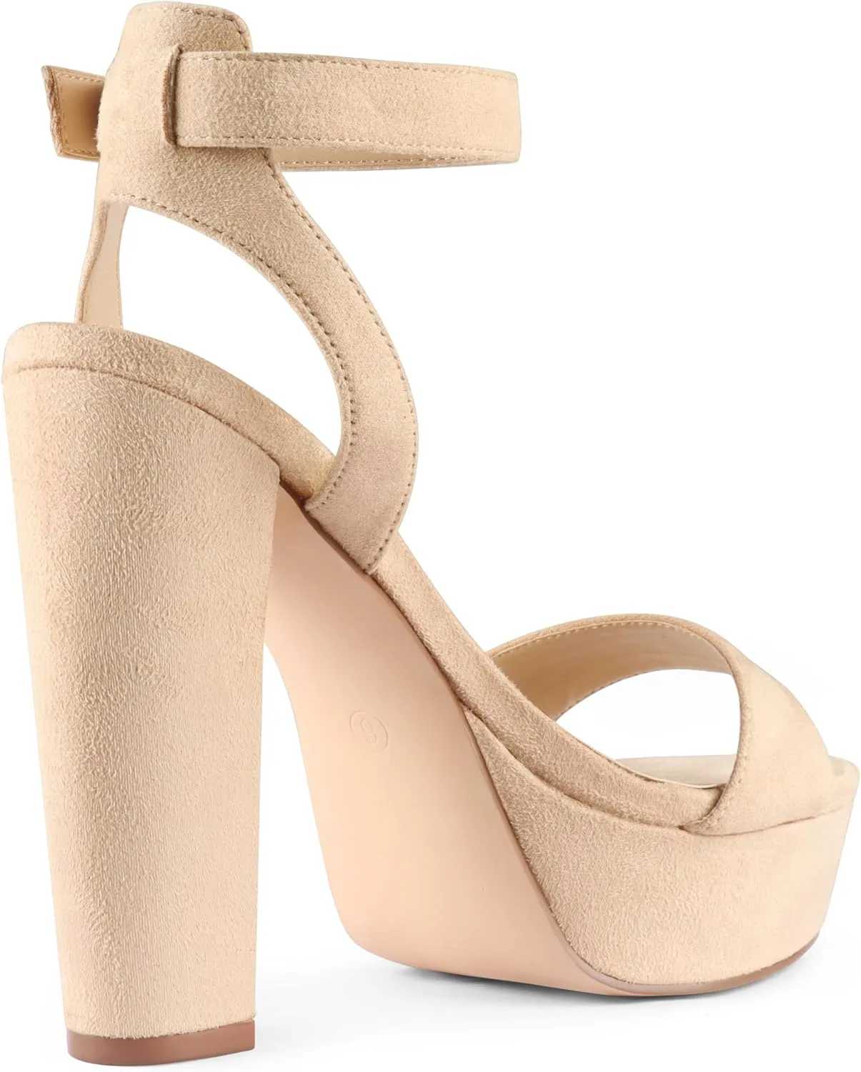 MERUMOTE Women's Fashion Platform Sandals Block Heels Wedding Summer Dress Shoes