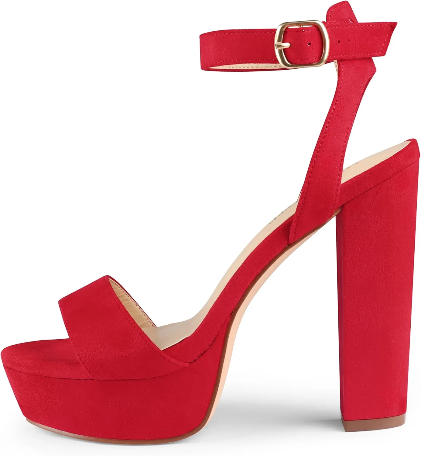 MERUMOTE Women's Fashion Platform Sandals Block Heels Wedding Summer Dress Shoes
