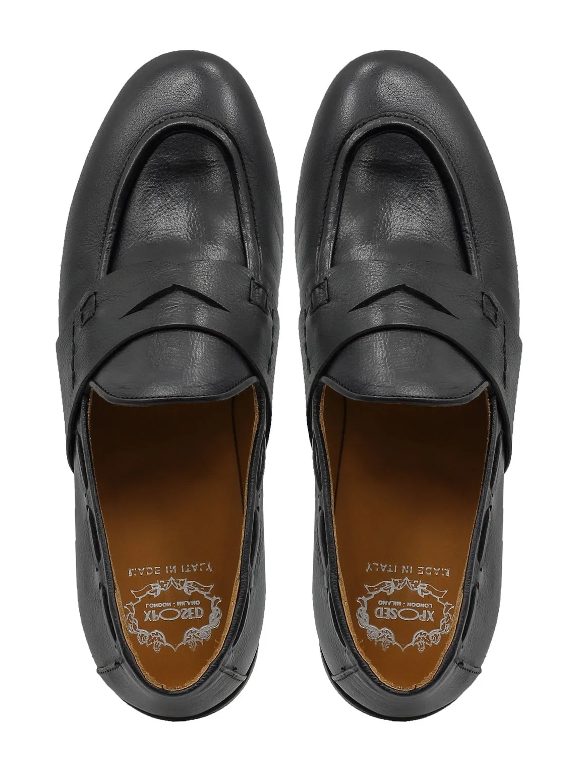 NAPLES 01 - BLACK PENNY LOAFER