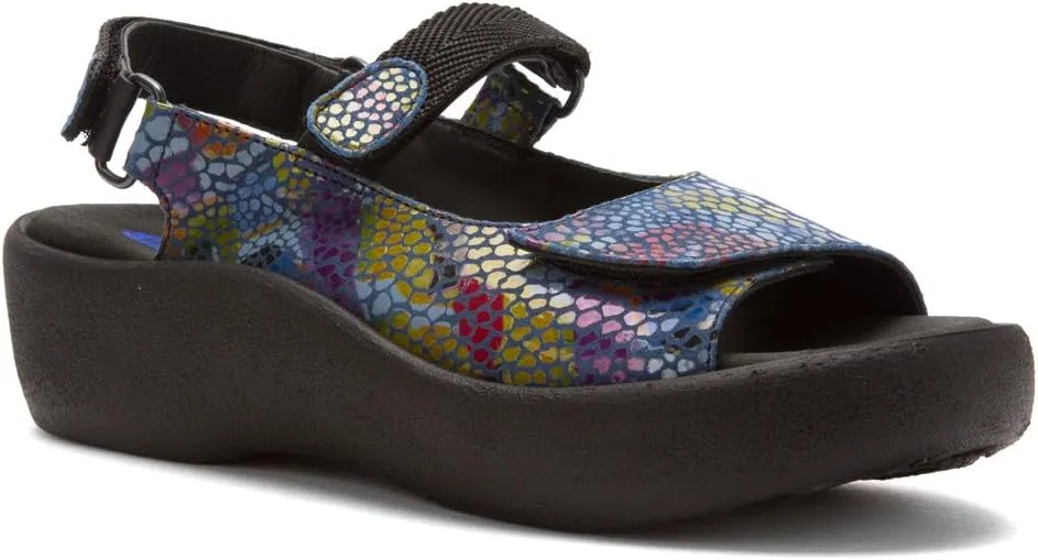 New Wolky Women's Jewel Sandal Jeans Blue Multi 37