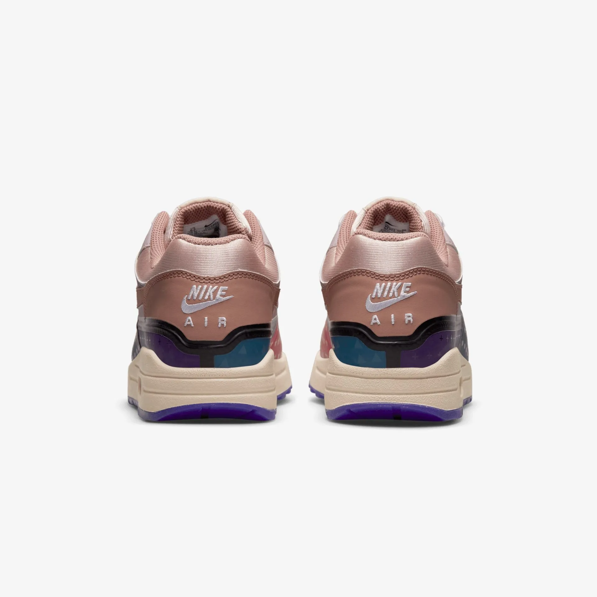 Nike | AIR MAX 1 PRM  { PLUM FOG / FOSSIL ROSE
