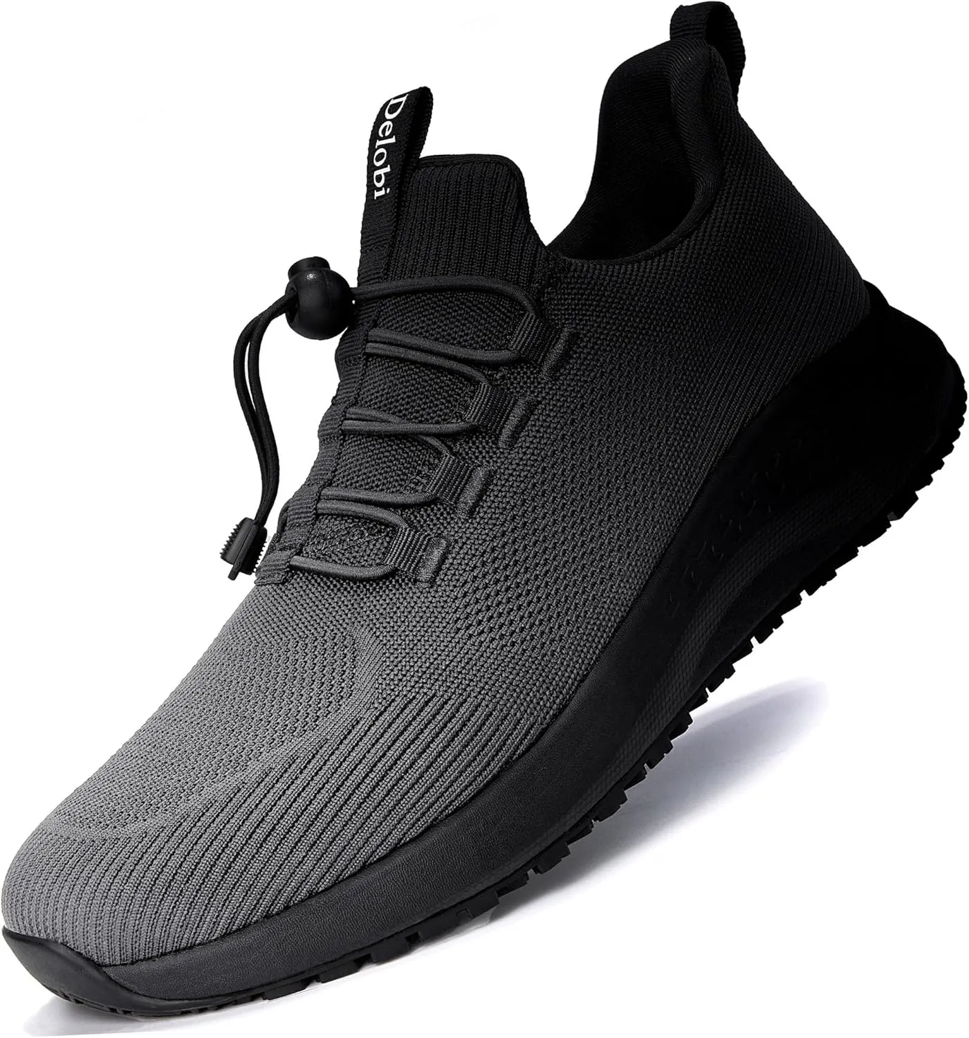 Non Slip Shoes for Men Food Service, Waterproof Work Shoes Restaurant,Slip On Resistant Sneakers, Breathable, Lightweight Walking Shoes for Kitchen and Restaurant Work Black